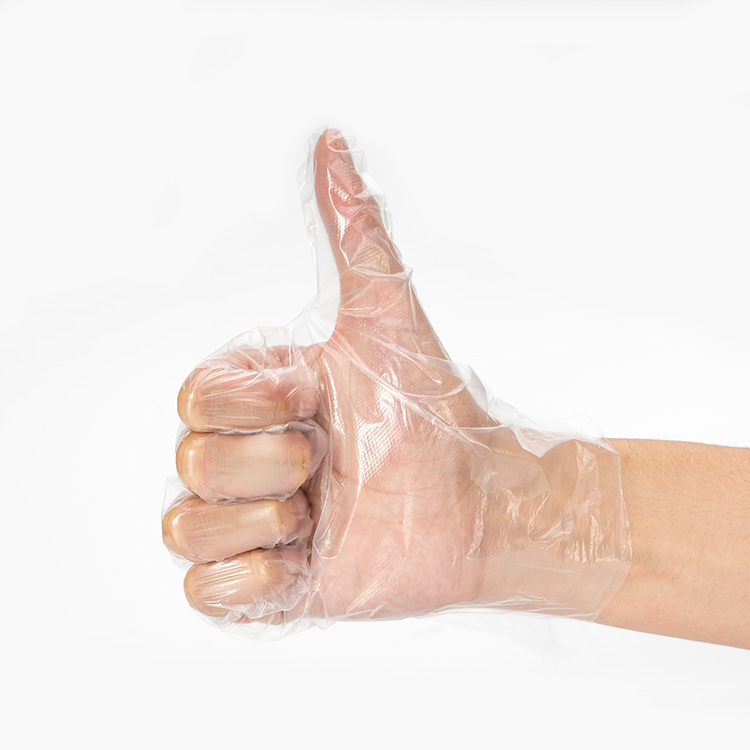 White Disposable Hdpe Gloves For Hair Dyeing